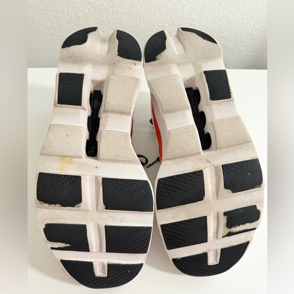 On cloudMonster  Womens White & Orange Athletic Sneaker - Picture 7 of 8